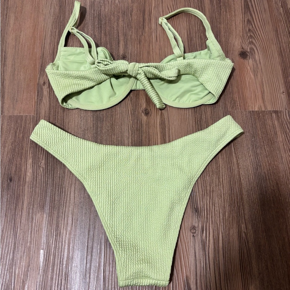 Monday Swimwear Light Green Clovelly Bikini - Picture 2 of 5